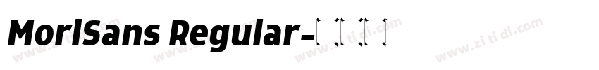 MorlSans Regular字体转换